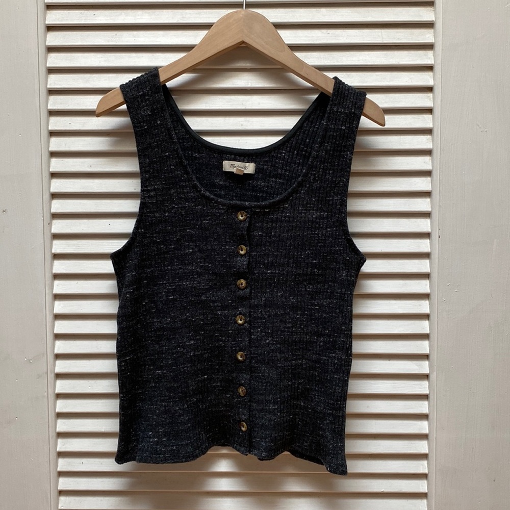 Madewell Button-up Crop Top